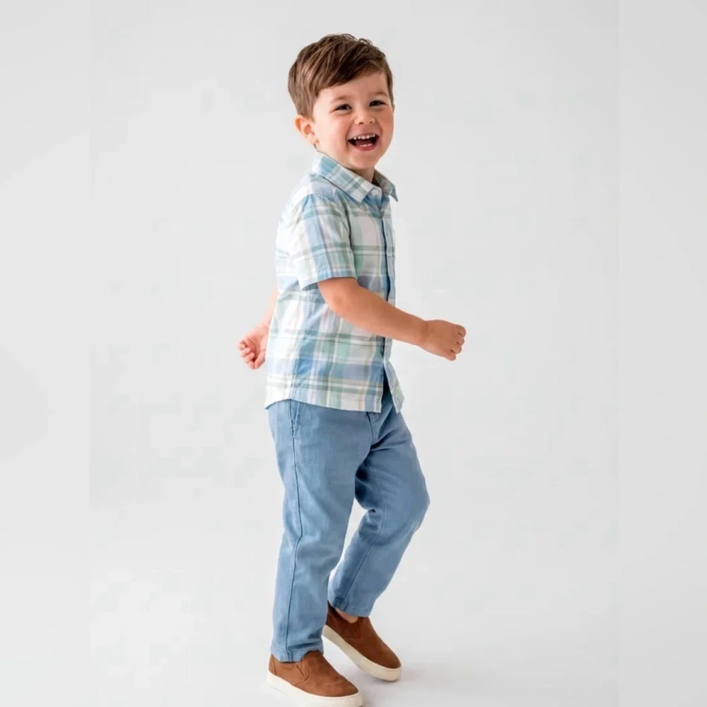 Children’s Place Boys Light Blue Pull-On Pants